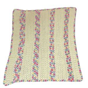 Homemade Vintage Crochet Afghan Granny Throw Blanket